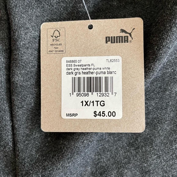 Puma Plus Size Sweatpants - Picture 3 of 3